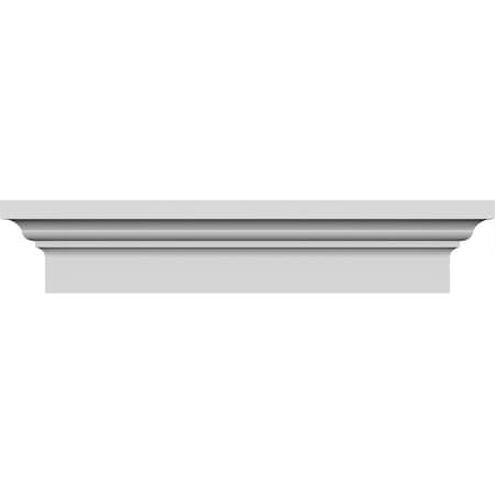 Ekena Millwork 144" Bottom Width x 148 3/8" Top Width x 5"H x 1 7/8"P Stratford Crosshead CRH05X144ST